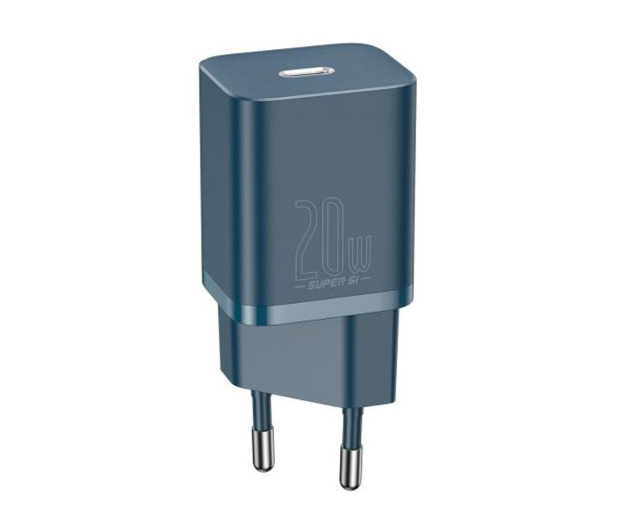 BASEUS sieciowa Super Si Quick Charger 1xUSB-C 20W (niebieska) CCSUP-B03 - 1194216 - zdjęcie
